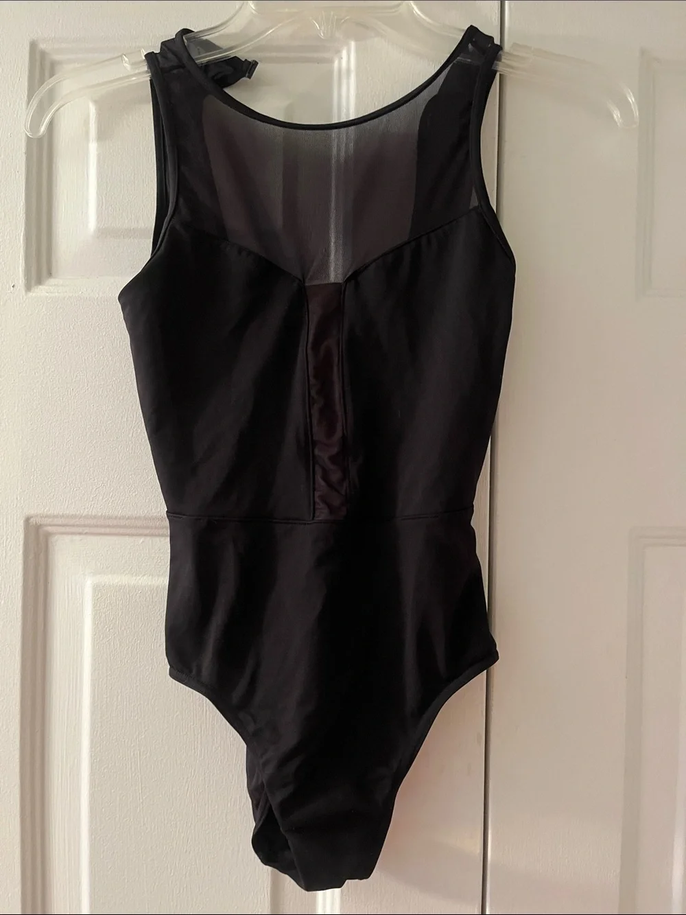 Mirella Black Mesh Ballet Leotard